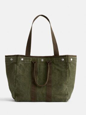 Alex Mill The Perfect Weekday Tote, Military Olive (no monogram)